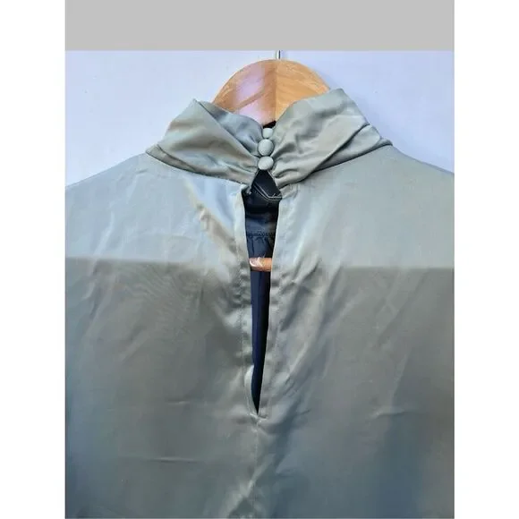 Nasty Gal satin high neck belted midi dress in size 8 - Picture 7 of 11